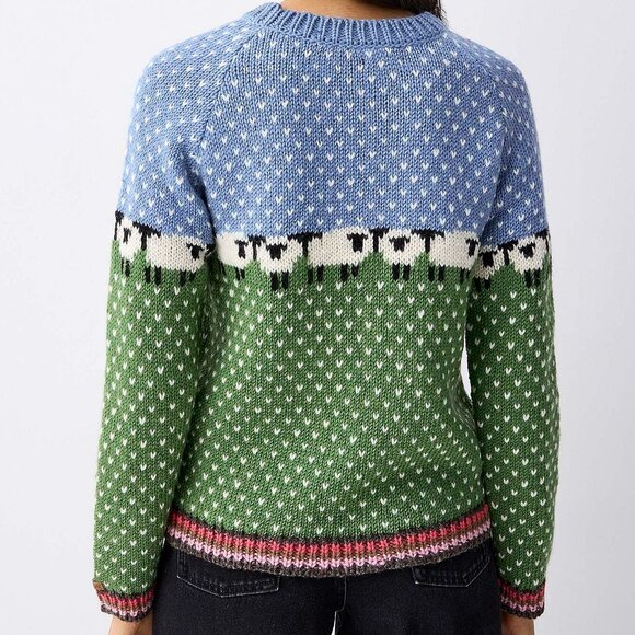 ALMA Pure 100% Wool Sheep Sweater - Picture 2 of 2